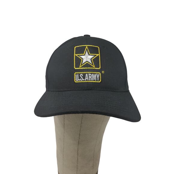 US Army GoArmy Hat Strapback Adjustable Black Embroidered Logo OFSA Made USA - Picture 1 of 11